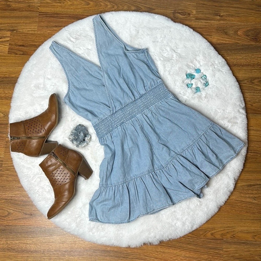 Denim Romper. Size M. Excellent condition, no stains, smoke-free home.